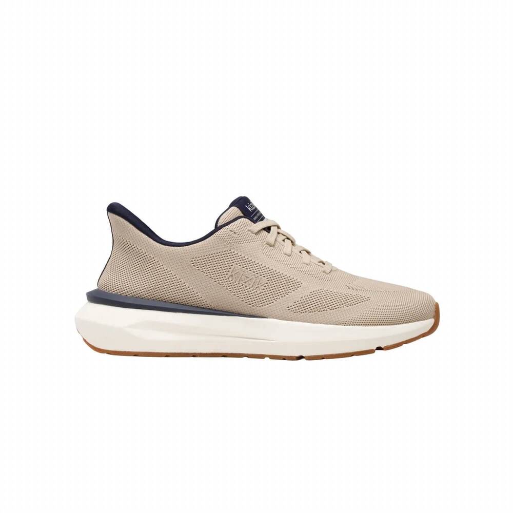 NEW KIZIK men's athens 2 knit sneaker in doeskin